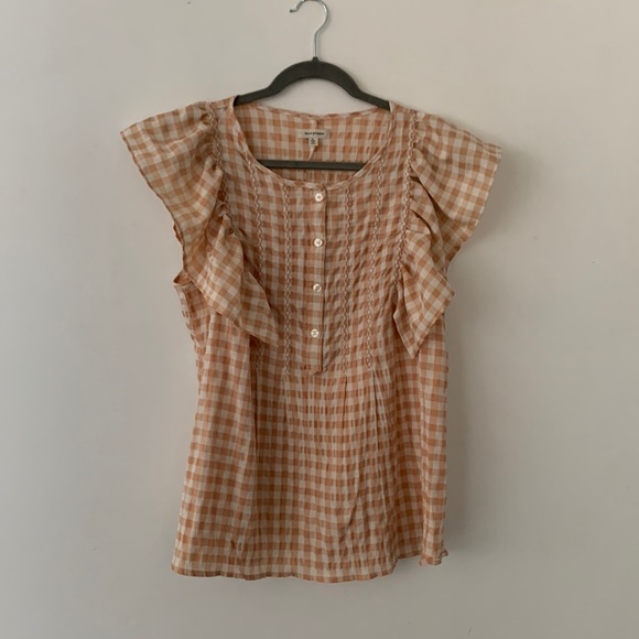 Max Studio Gingham Blouse - Picture 1 of 7